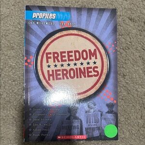 Scholastic Freedom Heroines Book - Red and Blue Cover